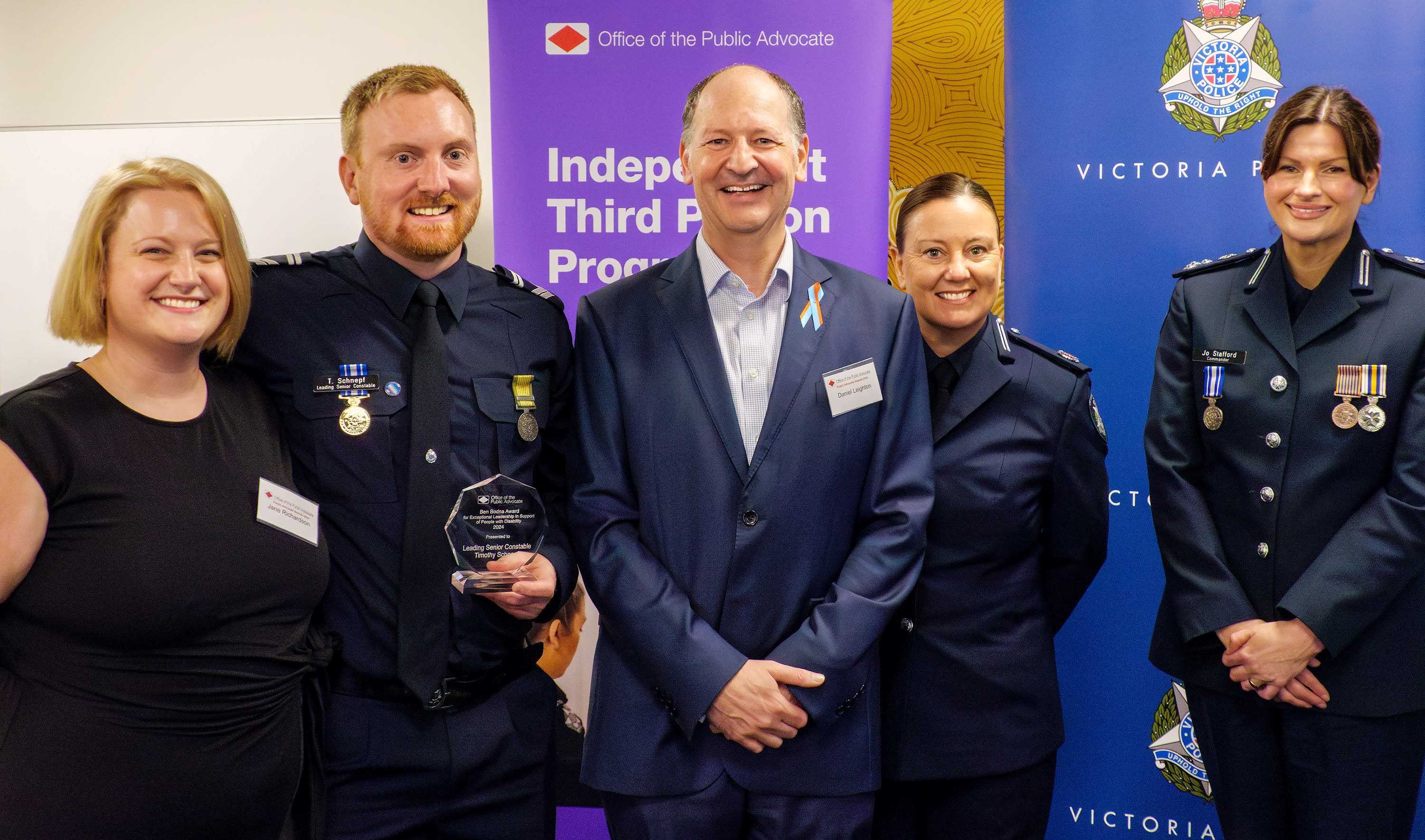 2024 Public Advocate Awards for Outstanding Police Service to People with Disability